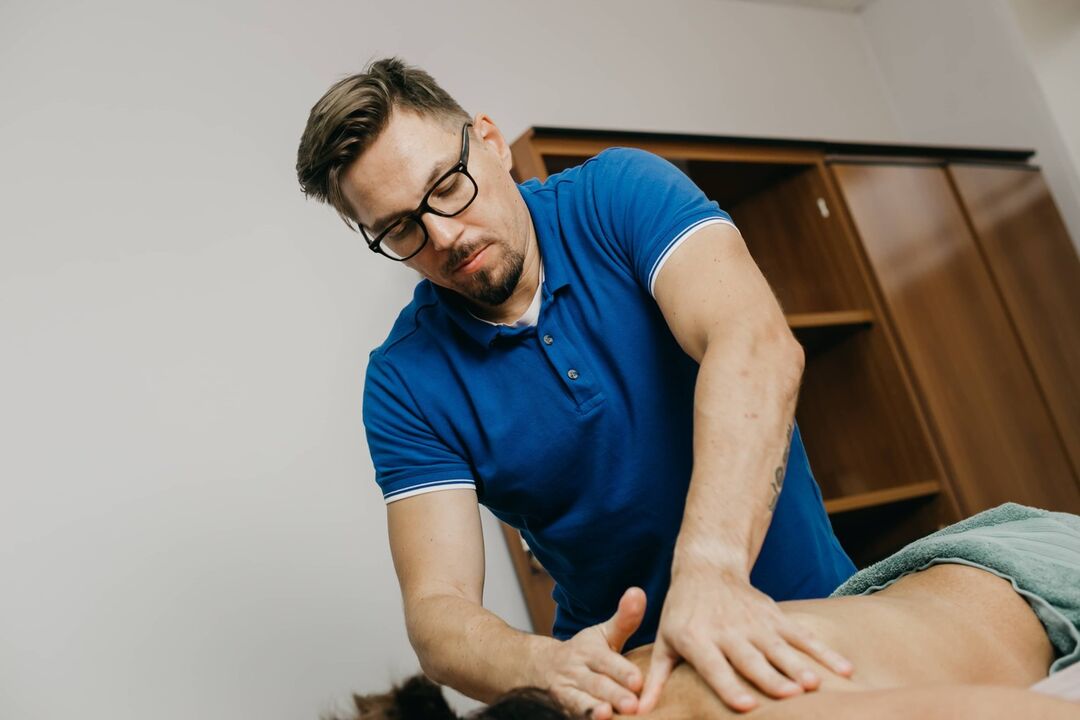 Sesión de terapia manual